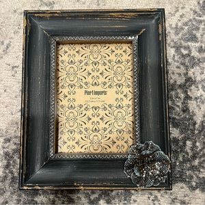 NWT PIER 1 Imports distressed wood brown photo frame 5x7